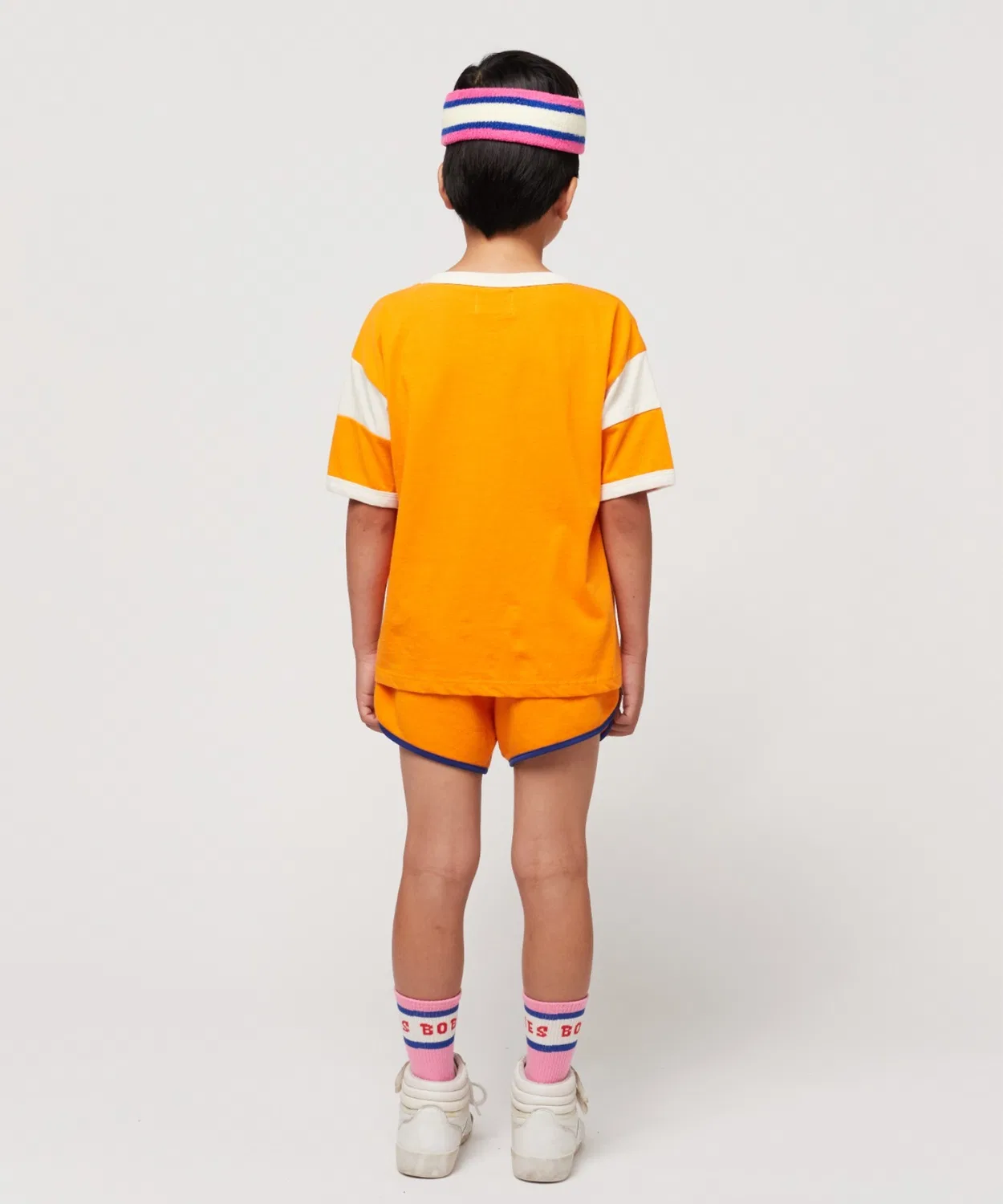 Детские шорты из органического хлопка, оранжевые BOBO CHOSES, Orange — фото 4