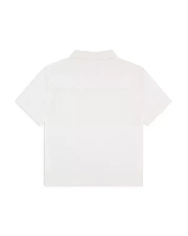 Детская рубашка для мальчиков с коротким рукавом Abercrombie Kids, Bright White — фото 2