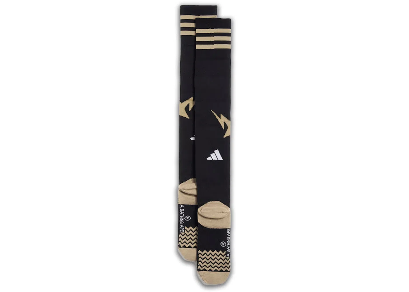 Мужские носки для футбола Adidas x BAPE, Black