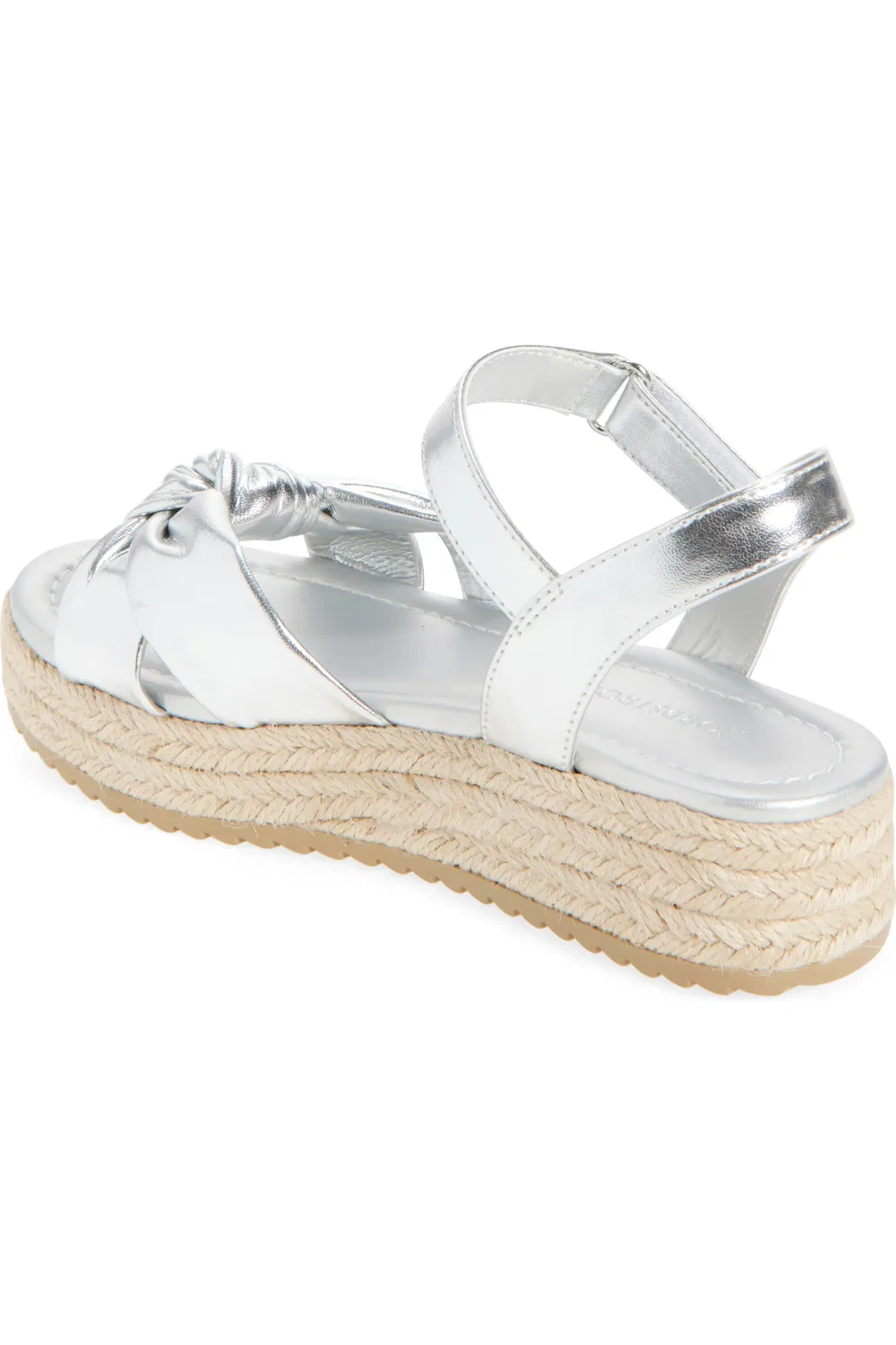 Детские сандалии-эспадрильи на танкетке Bren Nordstrom, Silver Metallic — фото 2