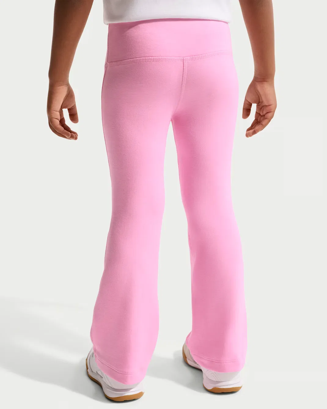 Детские леггинсы-клеш Dri-FIT Nike, Pink Rise/White — фото 3