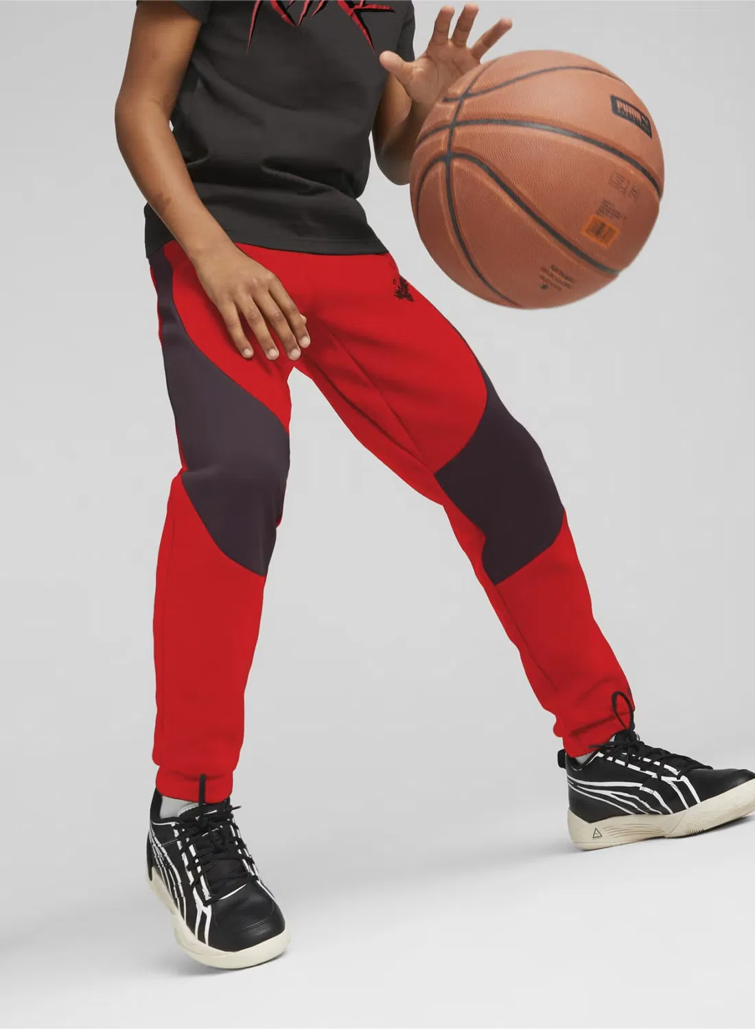 Штаны с эластичным поясом Melo Dime Puma, черный