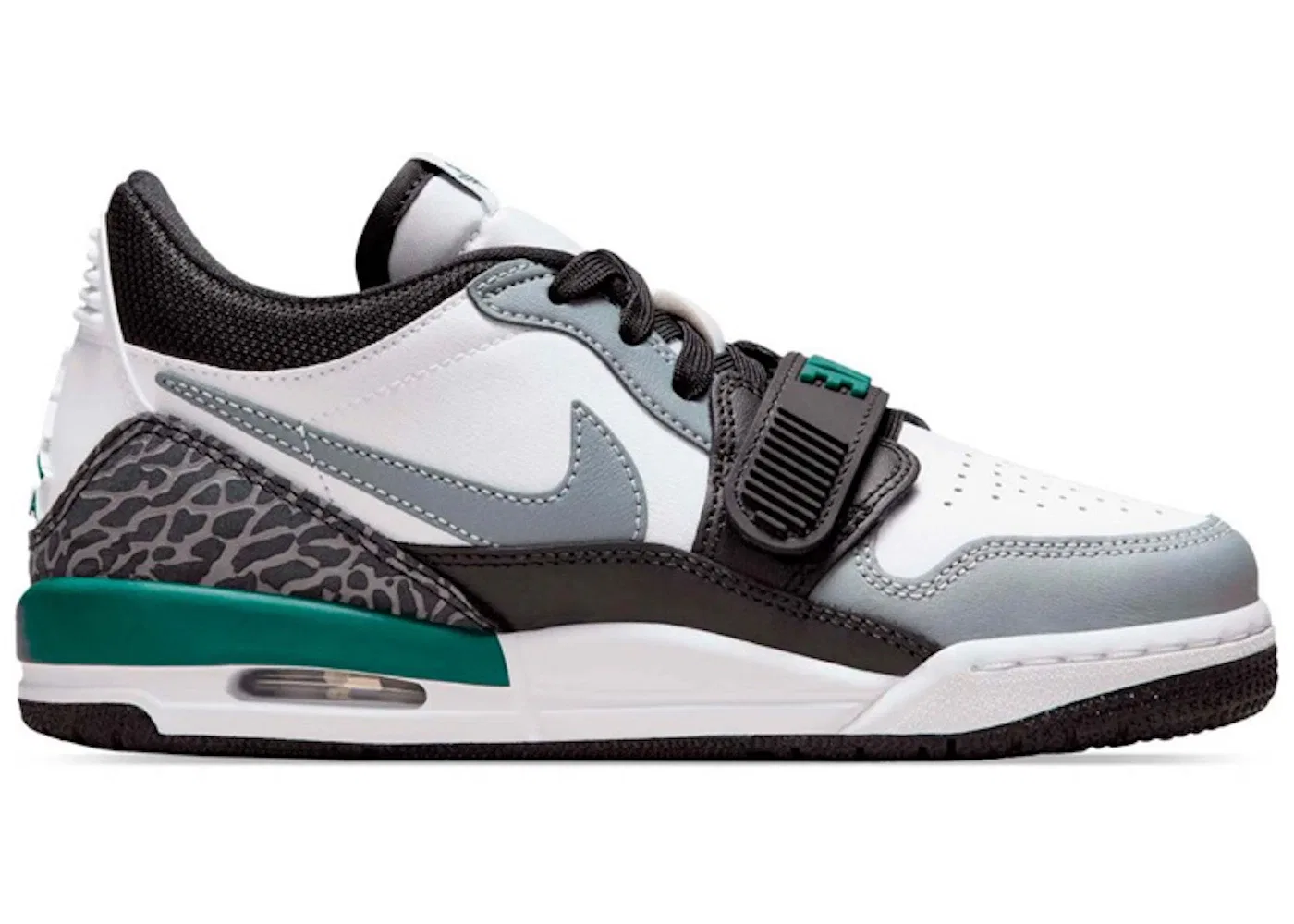 Детские кроссовки Lifestyle Jordan Legacy 312 Low Jordan, White/Black/Cool Grey/Oxidized Green