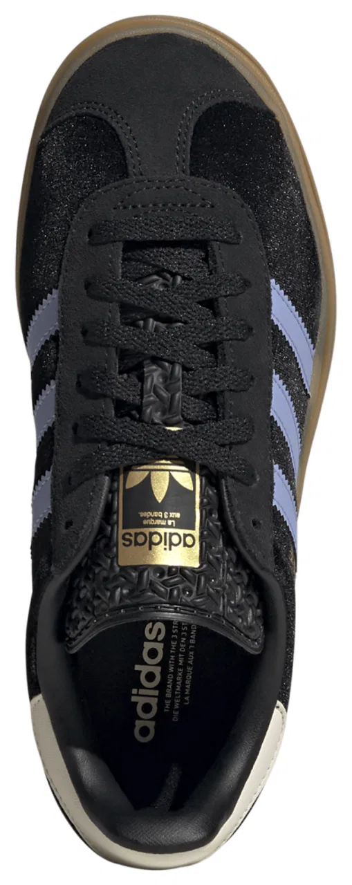 Кроссовки для девочек Gazelle Bold Adidas, цвет Black/Blue Spark/Wonder White — фото 4
