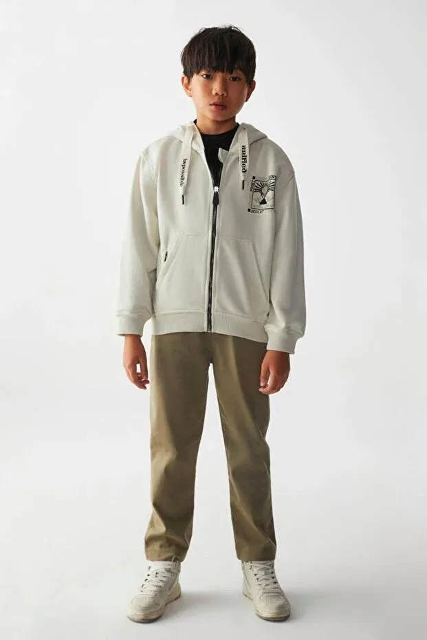 Детский кардиган для мальчиков с принтом Sportswear Nk, Gray