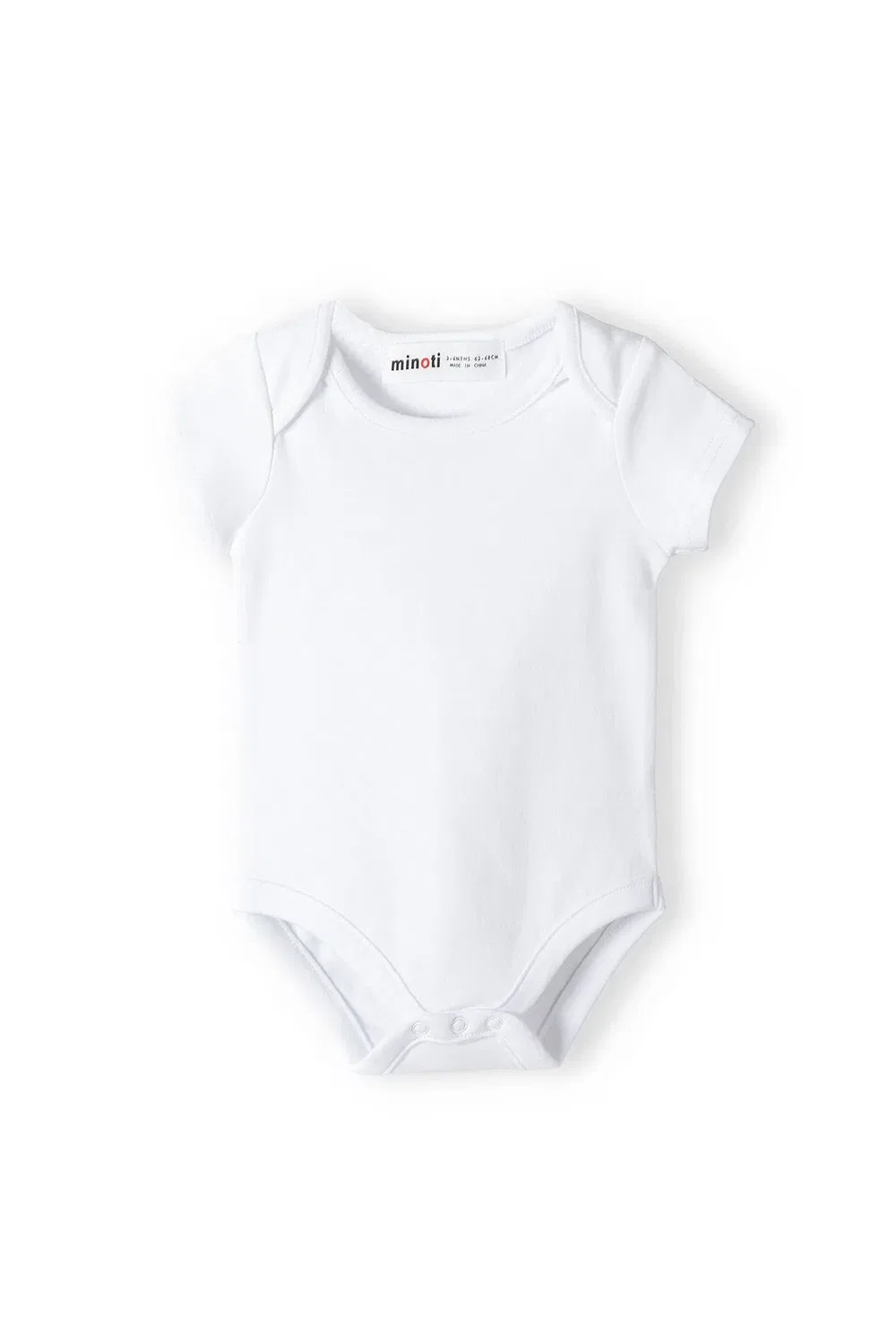 Комплект боди с коротким рукавом 3 шт. 13babybasic Minoti, белый — фото 2