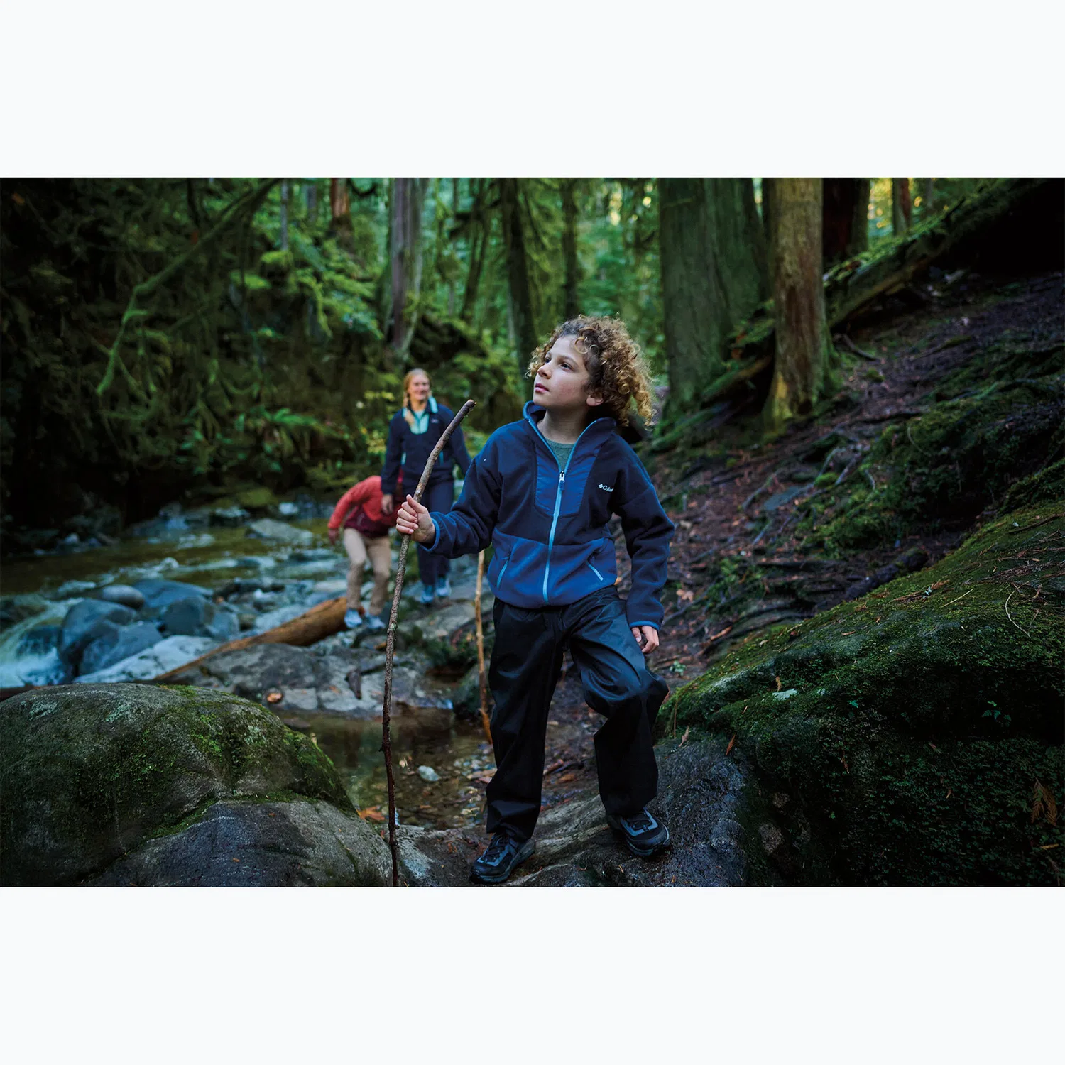 Детская флисовая куртка Columbia Sequoia Grove Full Zip Fleece, Blau — фото 3