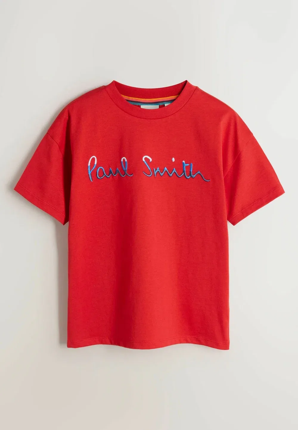 Футболки стандартного кроя - комплект из 3 футболок с принтом Paul Smith Junior, Red Blue Black — фото 3