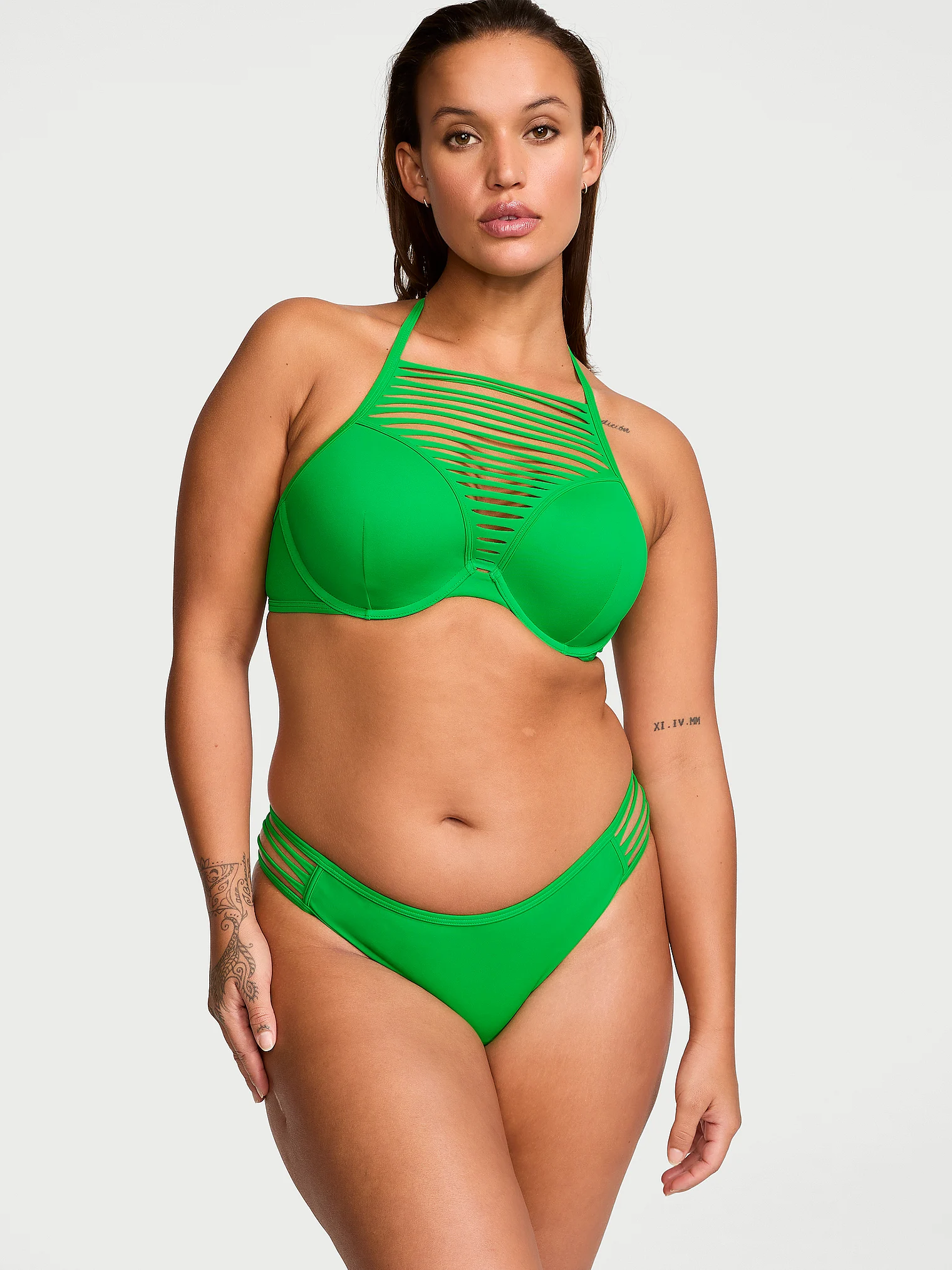 Купальник Victoria's Secret Swim VS Archives Swim Sexy Tee High-Neck Push-Up Bikini, зеленый — фото 2