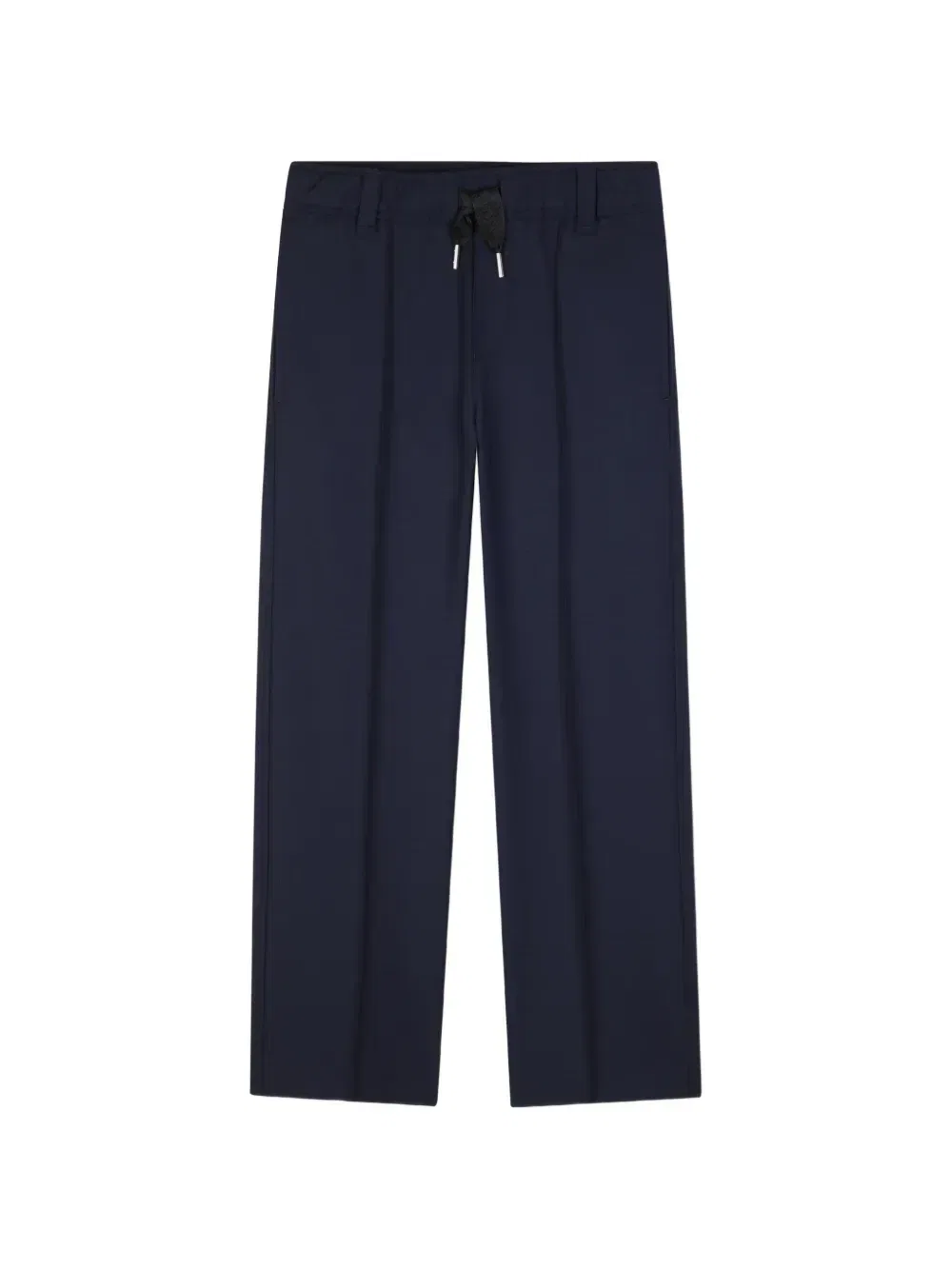 Брюки с кулиской и заглаженной стрелкой Lanvin Enfant, синий