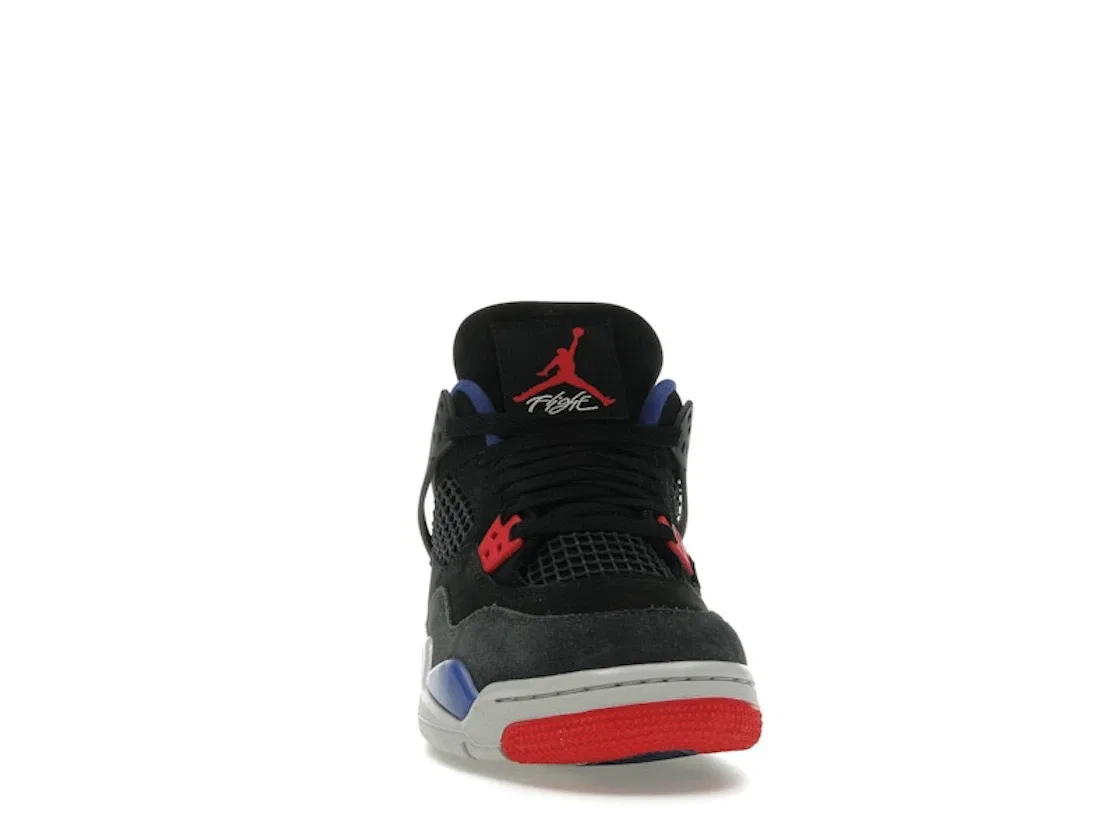 Детские кроссовки Lifestyle с сеткой Jordan 4 Retro Rare Air Jordan, Black/Fire Red-Deep Royal Blue — фото 2