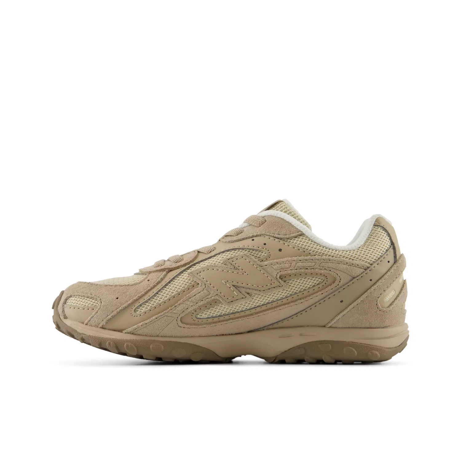 Детские кроссовки на шнуровке с эластичными шнурками 204L Bungee Lace New Balance, Driftwood With Sandstone — фото 3
