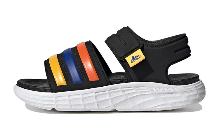 Детские сандалии с технологией LIGHTMOTION, на липучке, Adidas, Black Blue