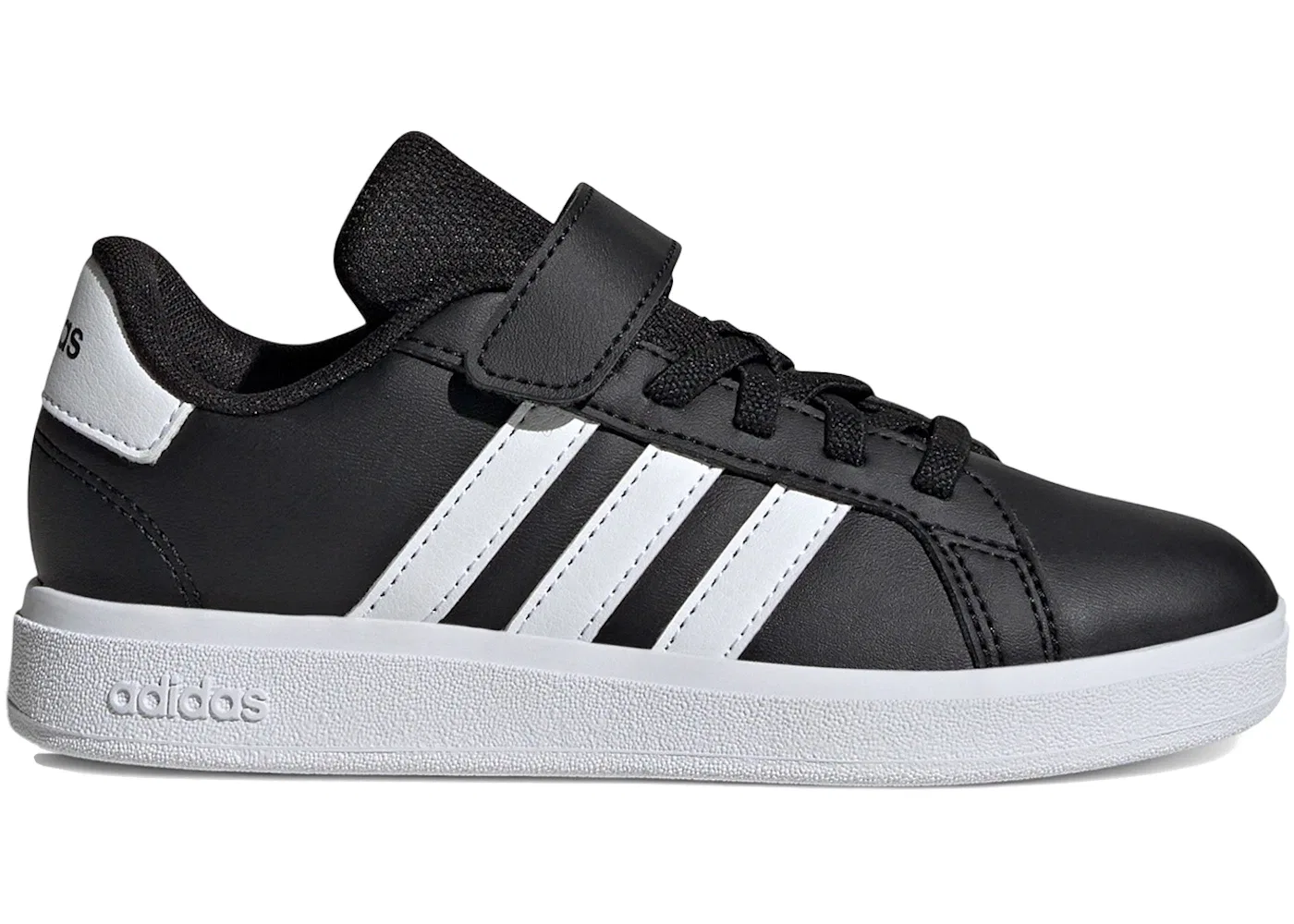 Детские кроссовки lifestyle с закрытой пяткой Grand Court 2.0 Adidas, Core Black/Cloud White/Core Black
