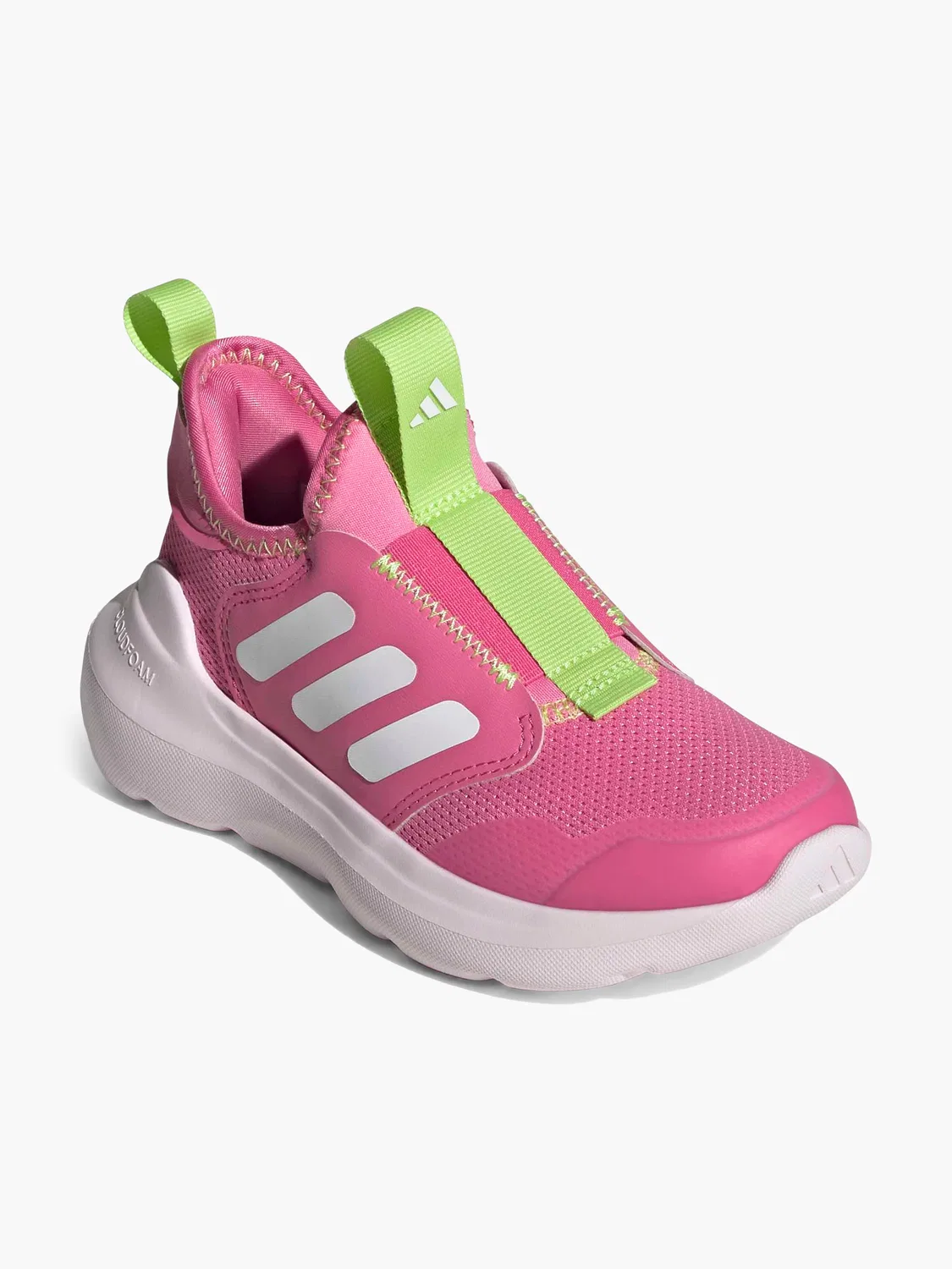 Детские кроссовки slip-on с эластичной вставкой Adidas, розовый — фото 2