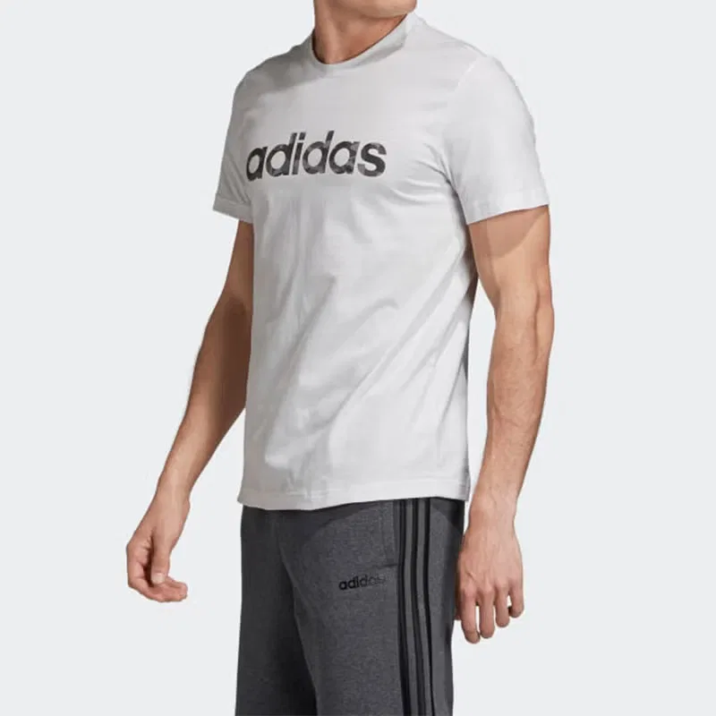 Футболка спортивная стильная Adidas, белый — фото 2