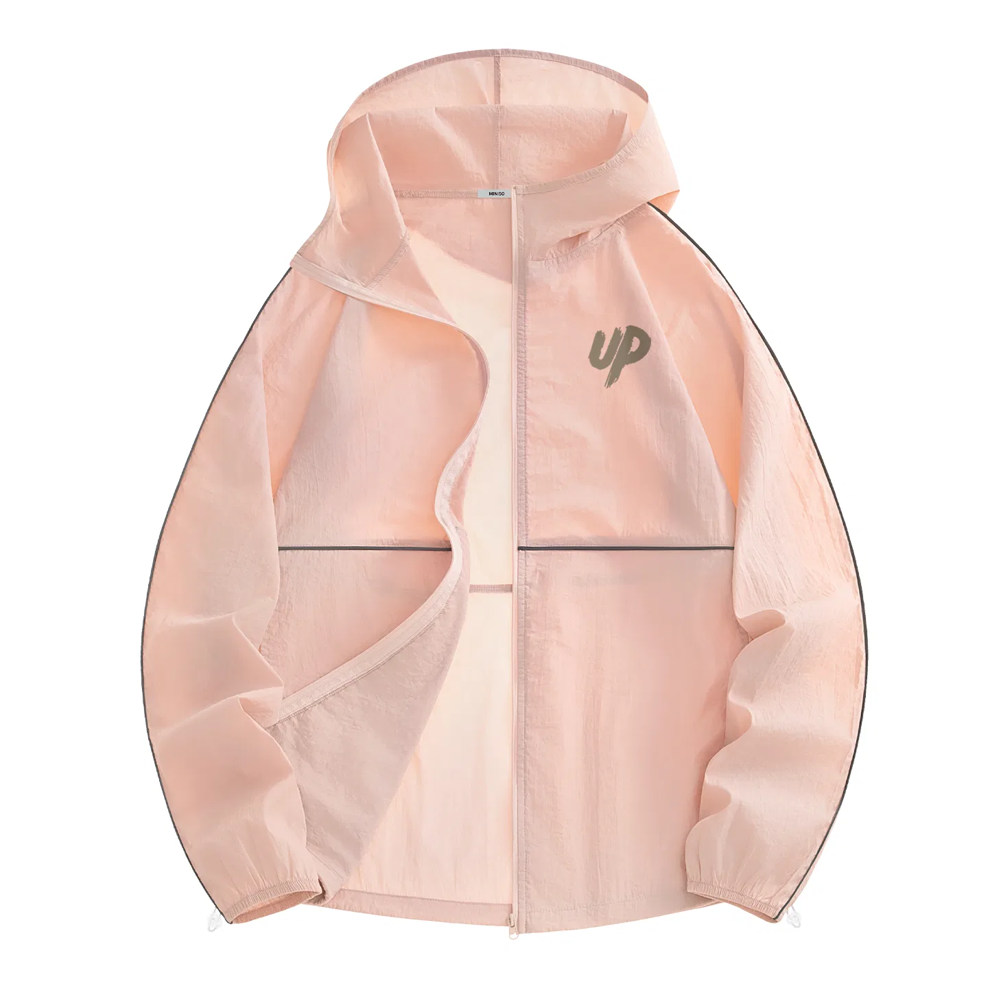 Детская ветровка с защитой от солнца MINISO, Pink (With Up Chest Logo)