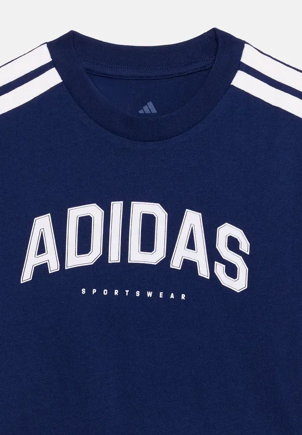 Детская спортивная футболка унисекс Adidas Performance, темно-синий — фото 3
