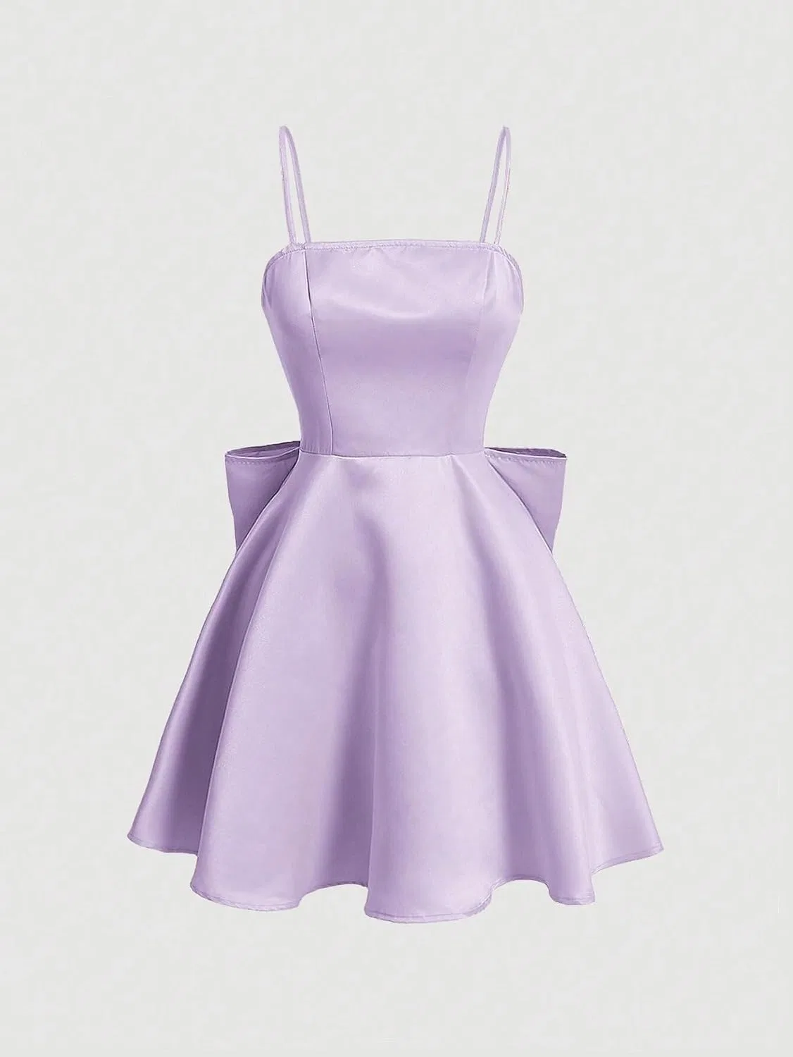 Женское элегантное платье на бретелях с вырезами, Lilac Purple — фото 3
