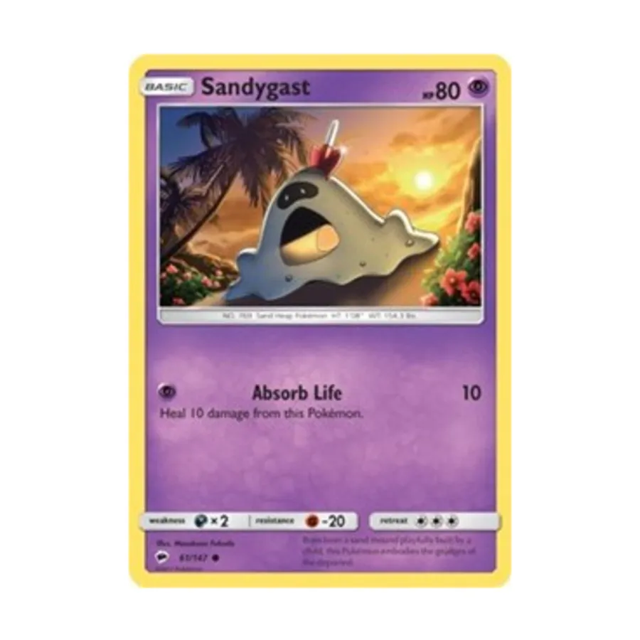 

CCG Сэндигаст (К) #61, Pokemon - Sun & Moon - Burning Shadows - Singles