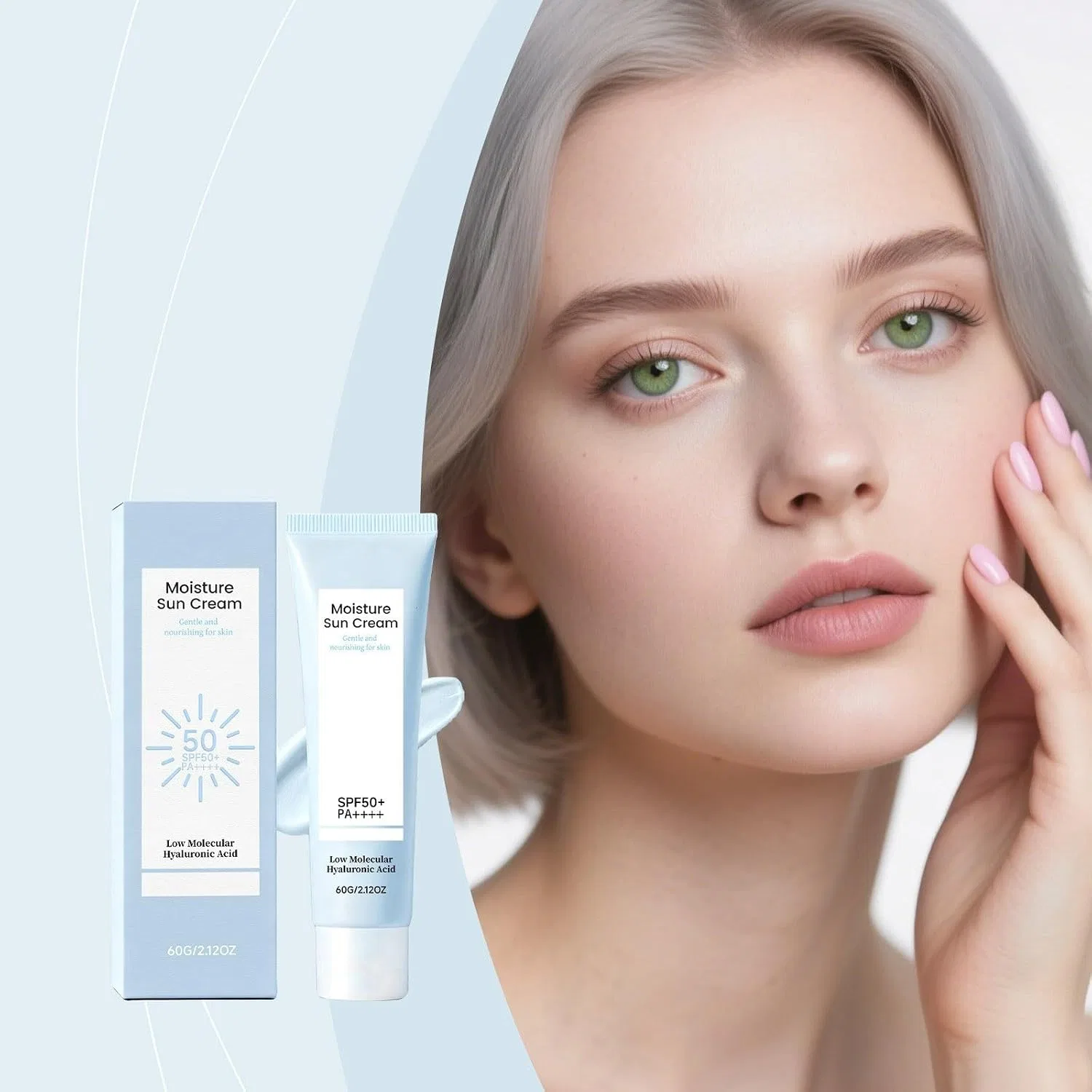 Солнцезащитный крем SPF50 PA++++, Auriskin, 60 мл — фото 3