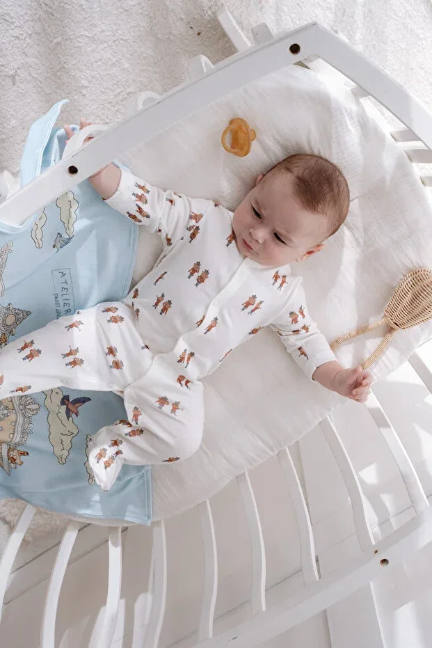 Детский комплект одежды для новорожденных хлопковый Tin Soldier Atelier Babbi, White — фото 3