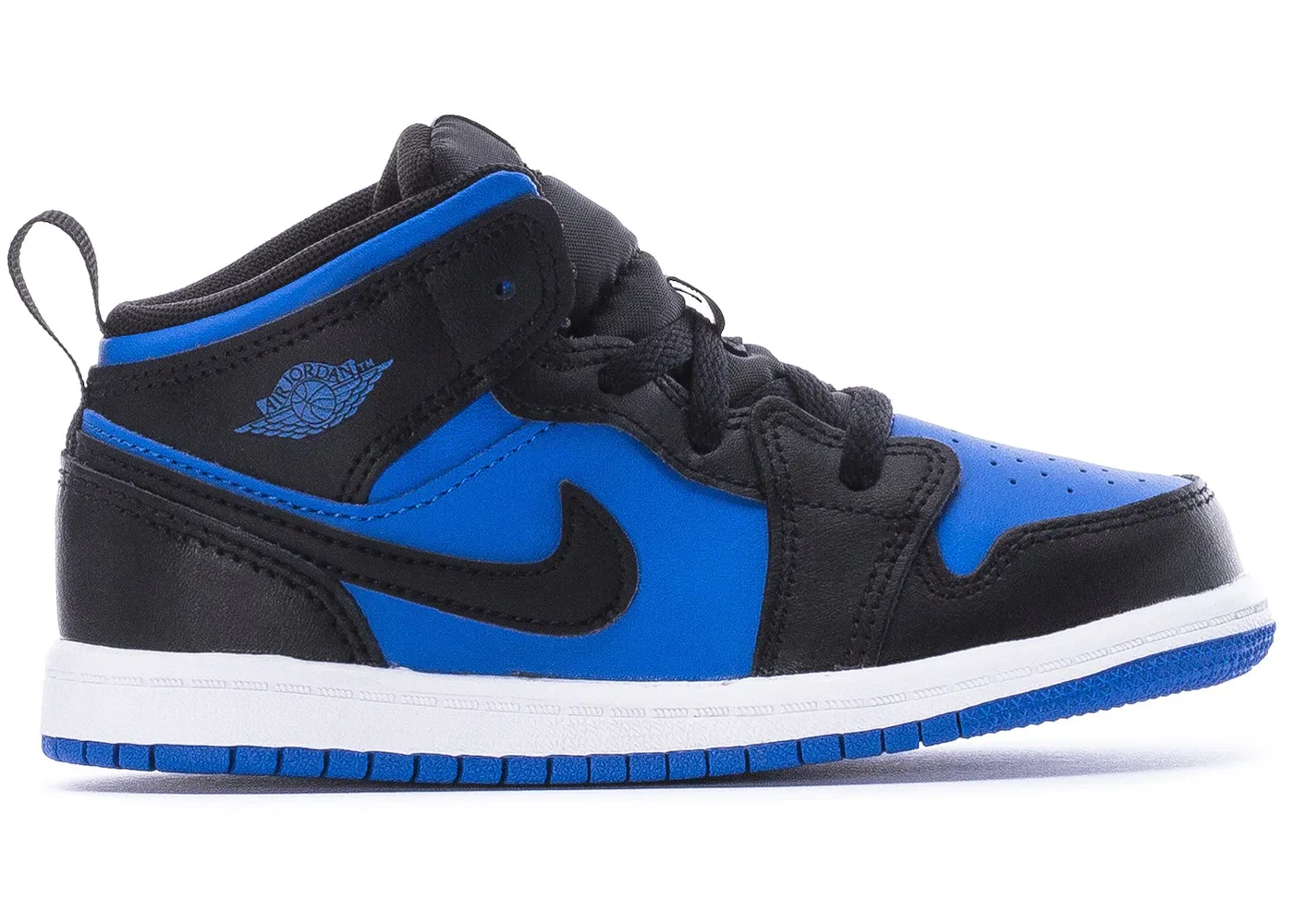 Детские кроссовки Lifestyle Jordan 1 Mid Jordan, Black/Royal Blue/Black/White