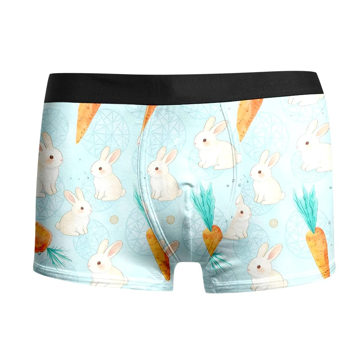 Мужские термобрюки с принтом Easter Printed Briefs, Blue-b — фото 3