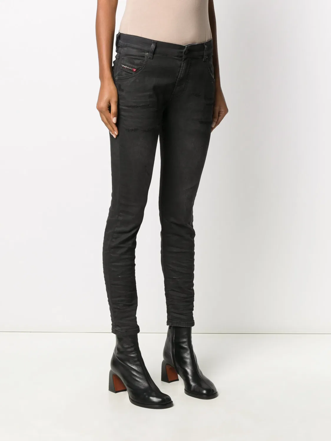 Джинсы бойфренды Krailey JoggJeans Diesel, черный — фото 3