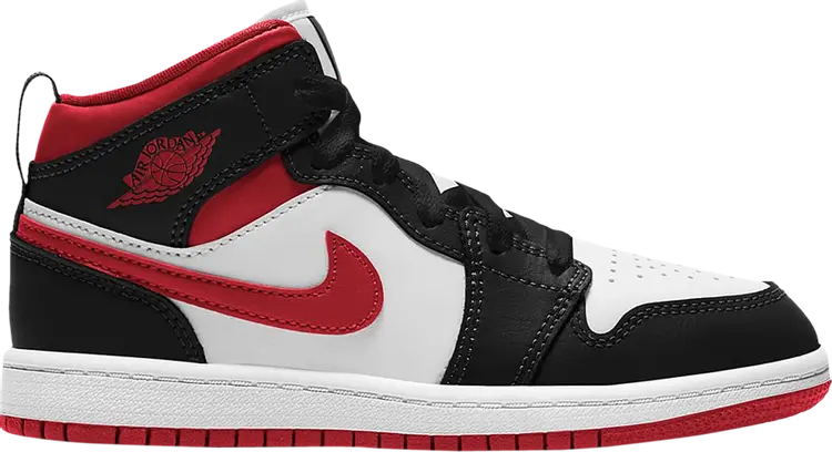 

Кроссовки Air Jordan 1 Mid PS Black Gym Red, белый, Белый;серый, Кроссовки Air Jordan 1 Mid PS Black Gym Red, белый