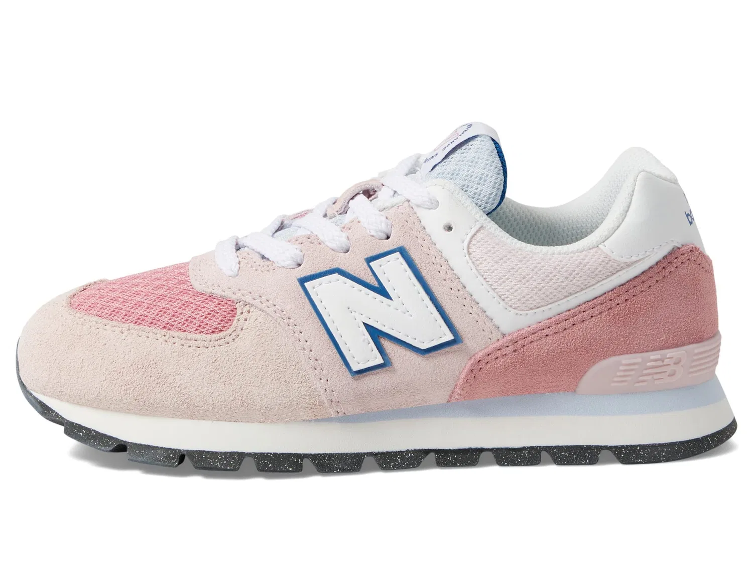 Детские кроссовки для девочек с принтом New Balance 574 Heritage Vintage Pack, Pink Fog — фото 4