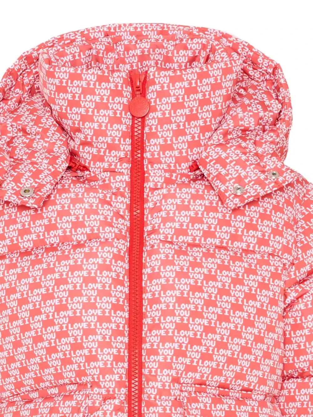 Утепленная куртка с логотипом Stella McCartney Kids, красный — фото 4