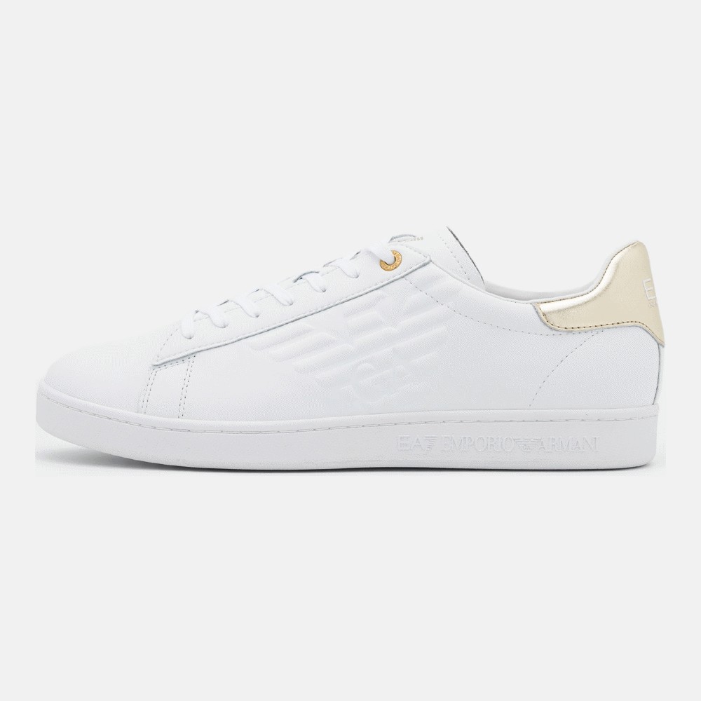 Кроссовки Ea7 Emporio Armani Classic Unisex, white/gold - фото