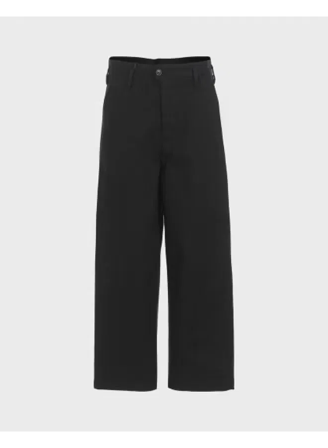 Брюки прямые повседневные Zara, черный
