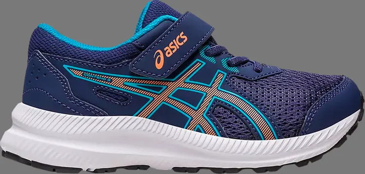 

Кроссовки contend 8 ps 'indigo blue sun peach' Asics, синий