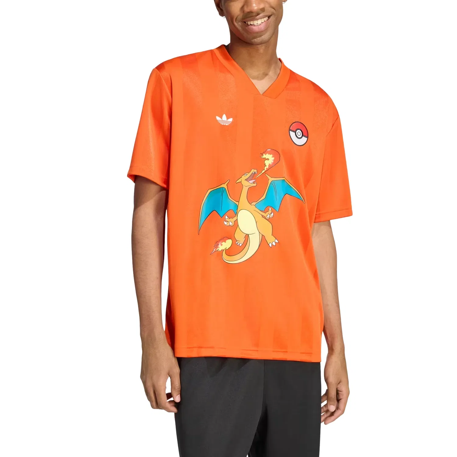 Мужская футболка Pokemon Jersey T-Shirt Asia Sizing 'Collegiate Orange' adidas, Collegiate Orange — фото 3