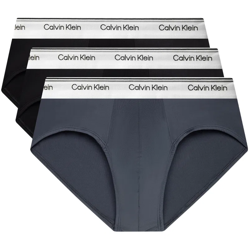 Мужские трусы-слипы Calvin Klein, Space Black/Space Black/Charcoal Gray