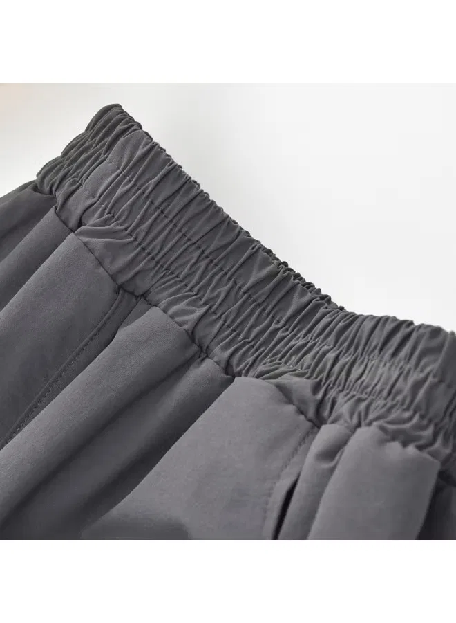 Штаны спортивные с большими карманами, модель Cargo Joggers, Bornbay, темно-серый — фото 4