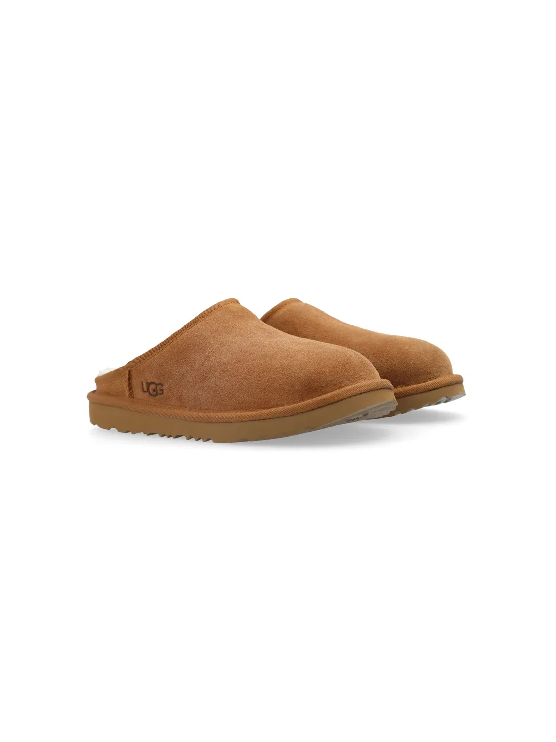 Тапочки с овечьим мехом UGG, коричневый