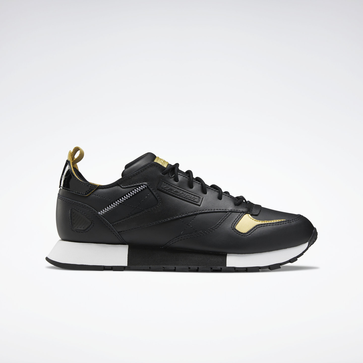 

Кроссовки classic leather ree:dux 'black gold' Reebok, черный, Черный;серый, Кроссовки classic leather ree:dux 'black gold' Reebok, черный