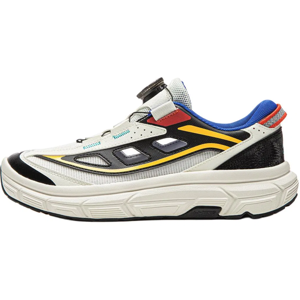 Детские повседневные кроссовки с контрастной отделкой Ivory/Black 088-1 Li-Ning