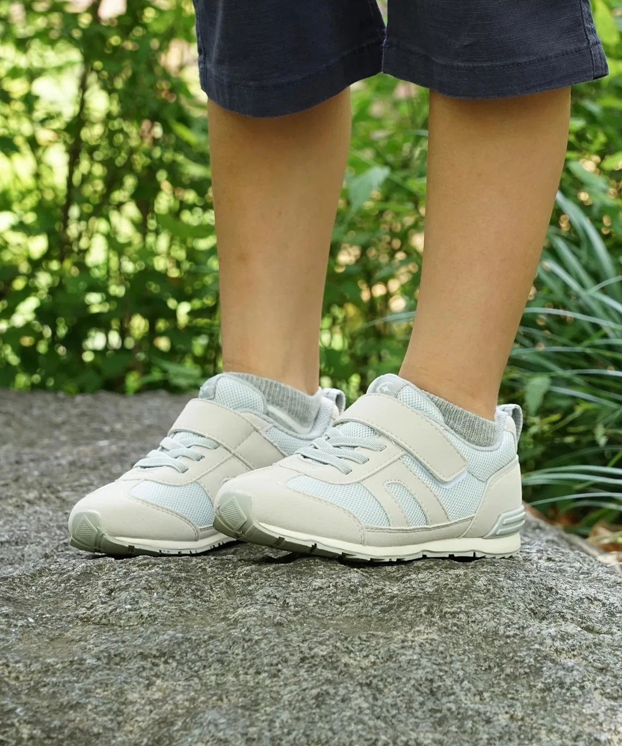 Детские кроссовки с липучками YOZY TRAINER MoonStar, Grey