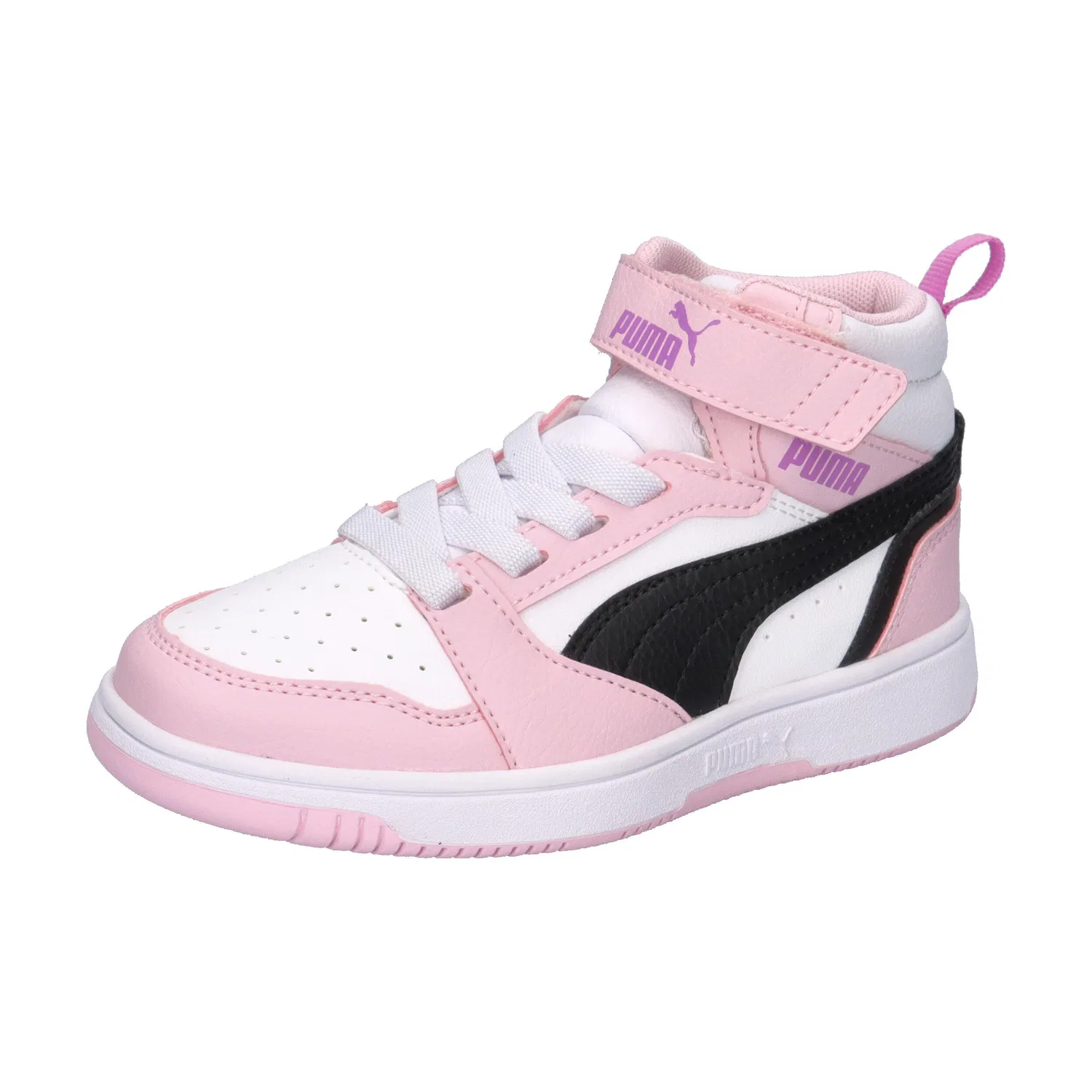 Детские кроссовки с высоким верхом Rebound V6 Mid AC+ PS Puma, Rosa Weiss