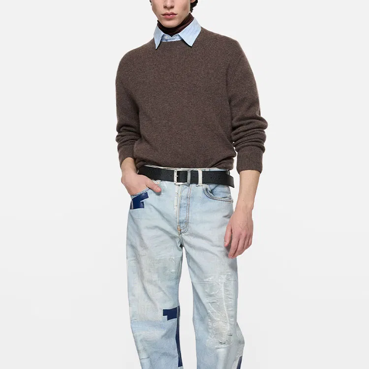 Мужской кашемировый свитер Hu Tao Brown Acne Studios, Hu Tao Brown — фото 4
