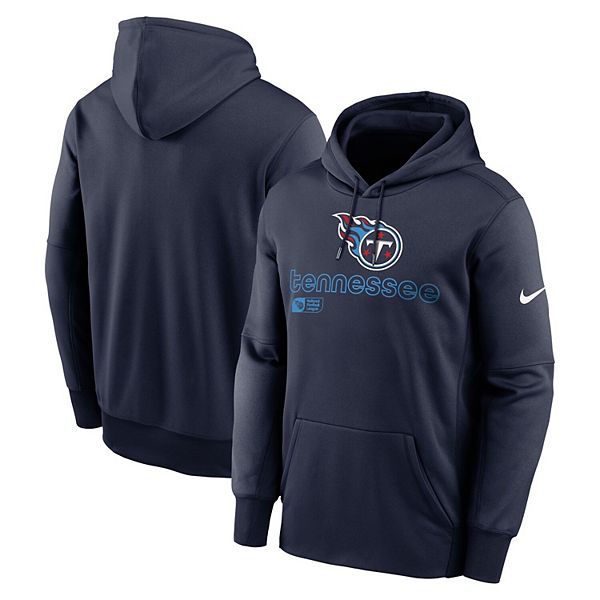 Мужская синяя толстовка Tennessee Titans Performance Nike
