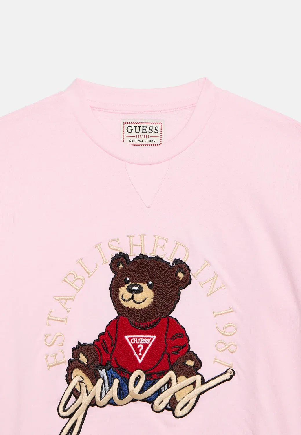 Детская спортивная толстовка унисекс Guess, Cotton Candy Pink — фото 3