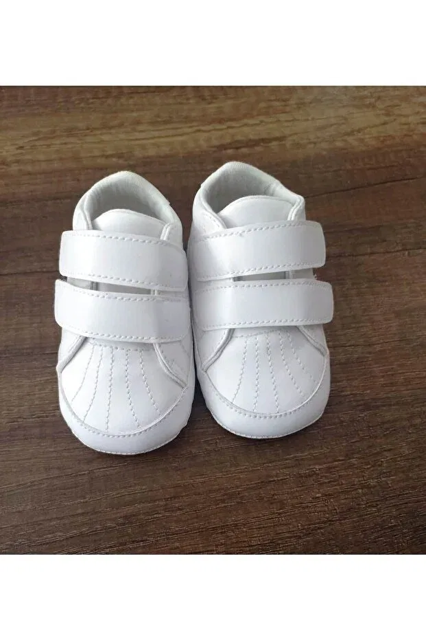 Детские спортивные тапочки для девочек из искусственной кожи Babytor, White