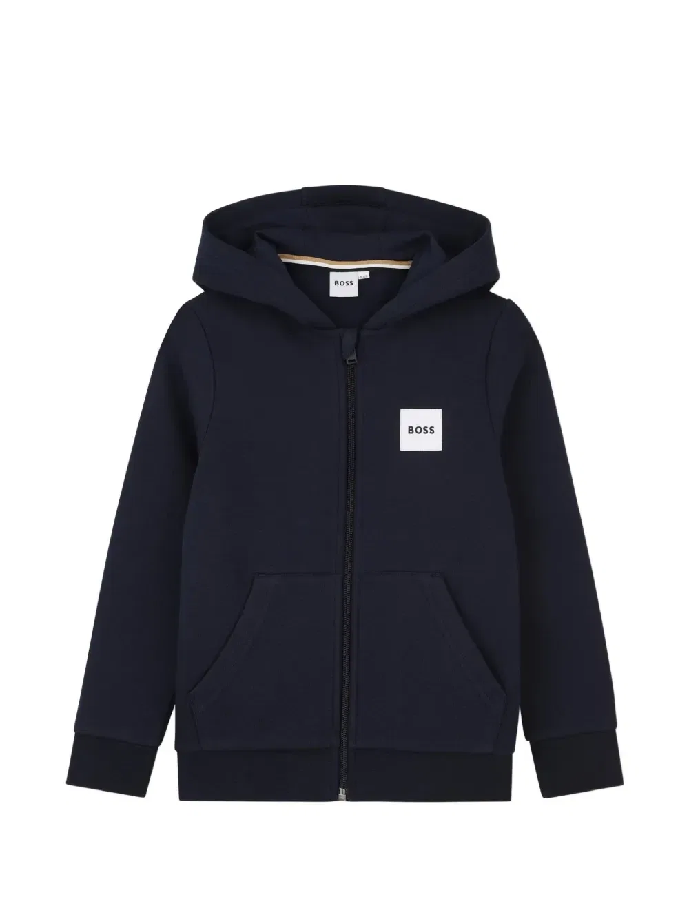 Спортивный костюм на молнии с нашивкой-логотипом BOSS Kidswear, синий — фото 3
