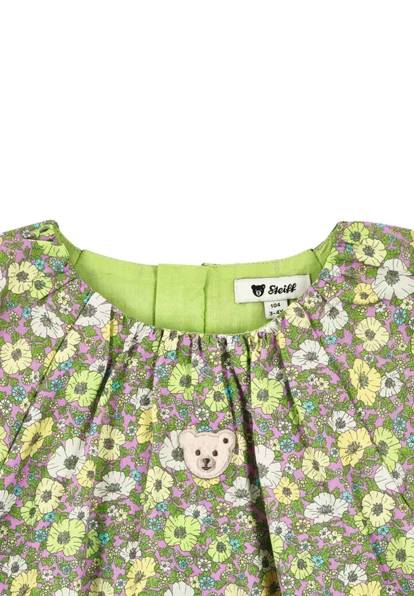 Блузка с цветочным принтом Kurzarm gefuttert - blouse Steiff, sap green, зеленый — фото 3