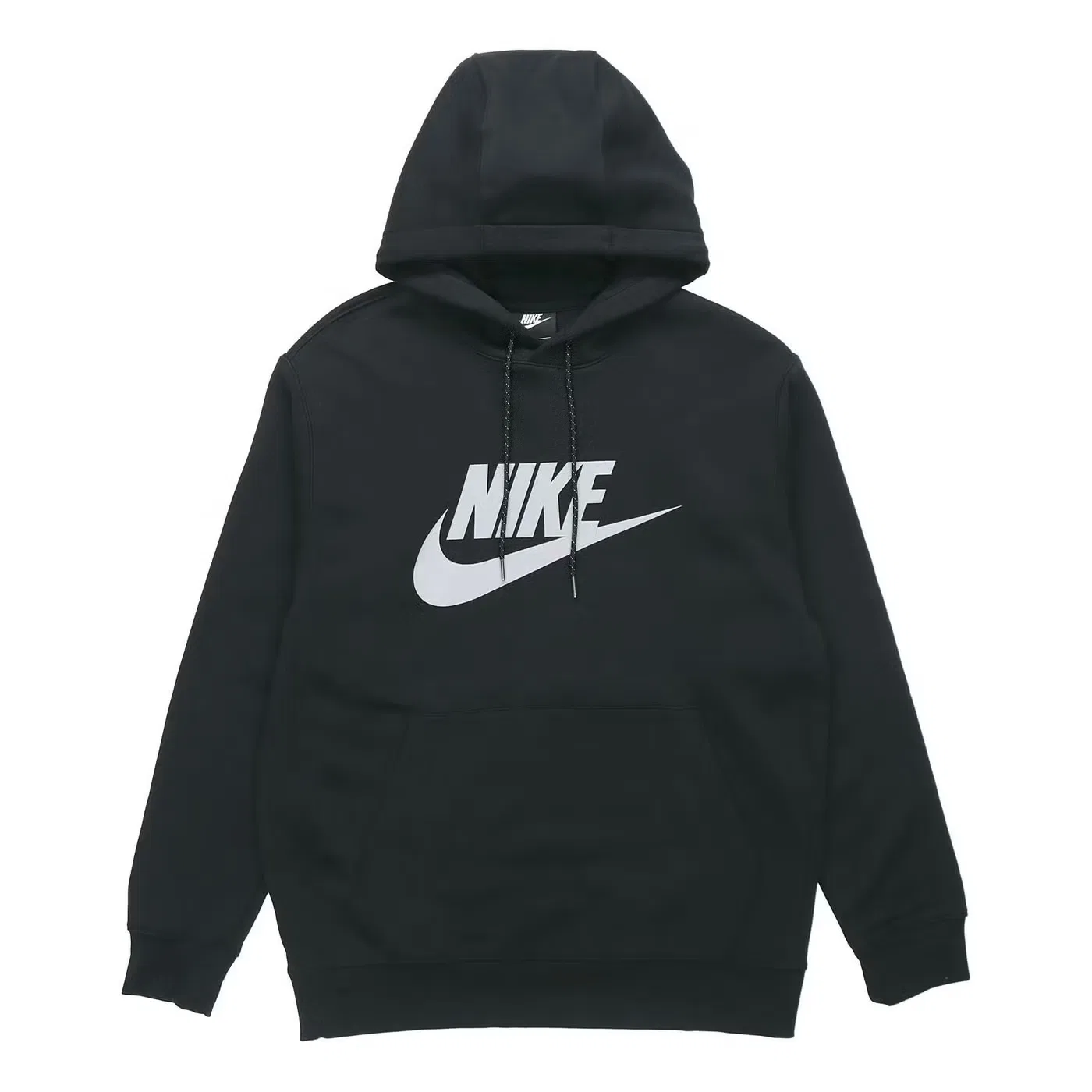 Пуловер утепленный велюровый Nike, черный